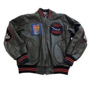 World of Troop Leader Jacket in Black Leather